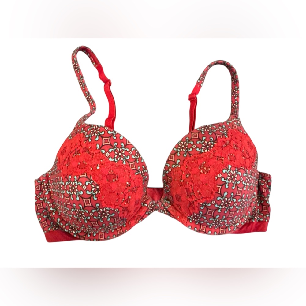 Victoria Secret Red Floral Bra